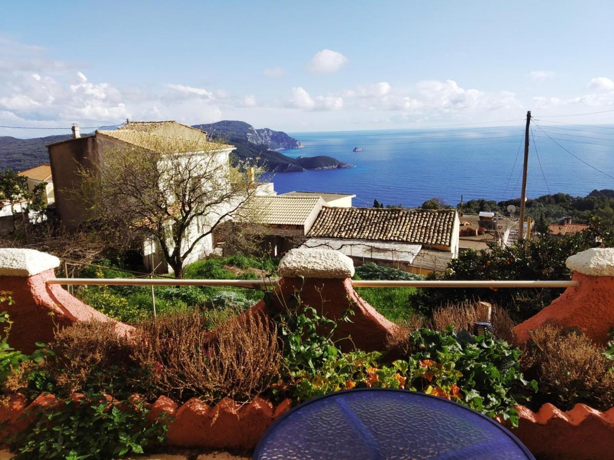 Traditional Panoramic Sea View House Lakones ภายนอก รูปภาพ