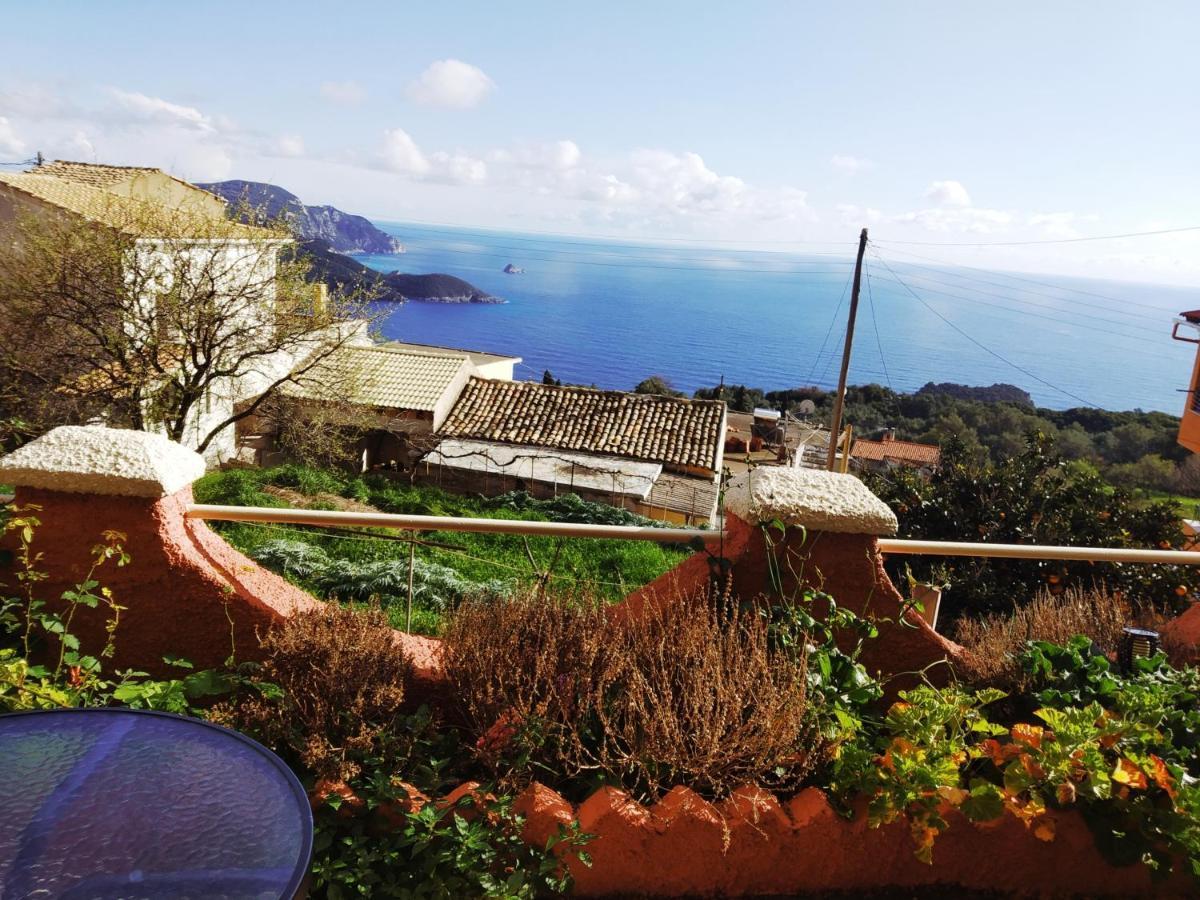 Traditional Panoramic Sea View House Lakones ภายนอก รูปภาพ