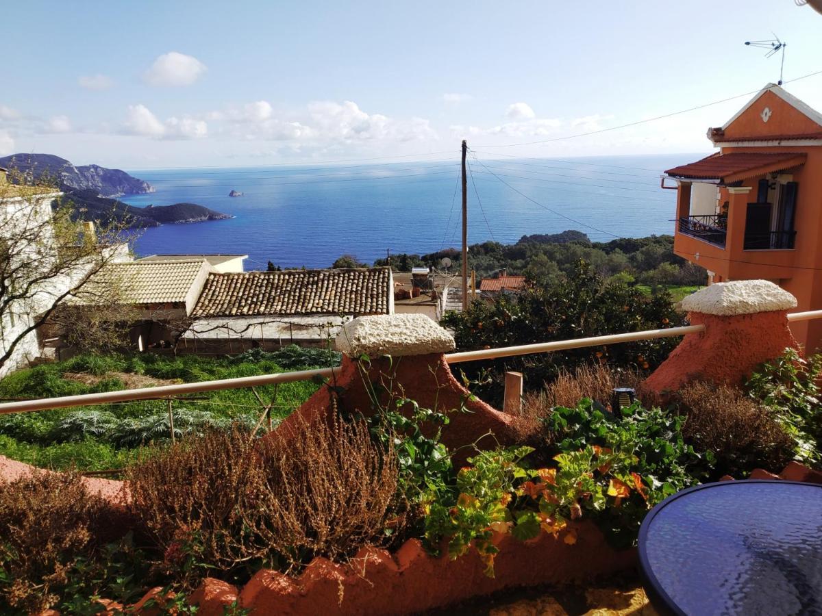 Traditional Panoramic Sea View House Lakones ภายนอก รูปภาพ