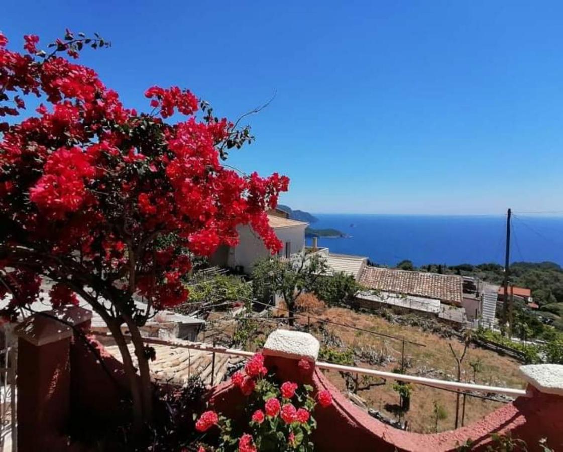 Traditional Panoramic Sea View House Lakones ภายนอก รูปภาพ