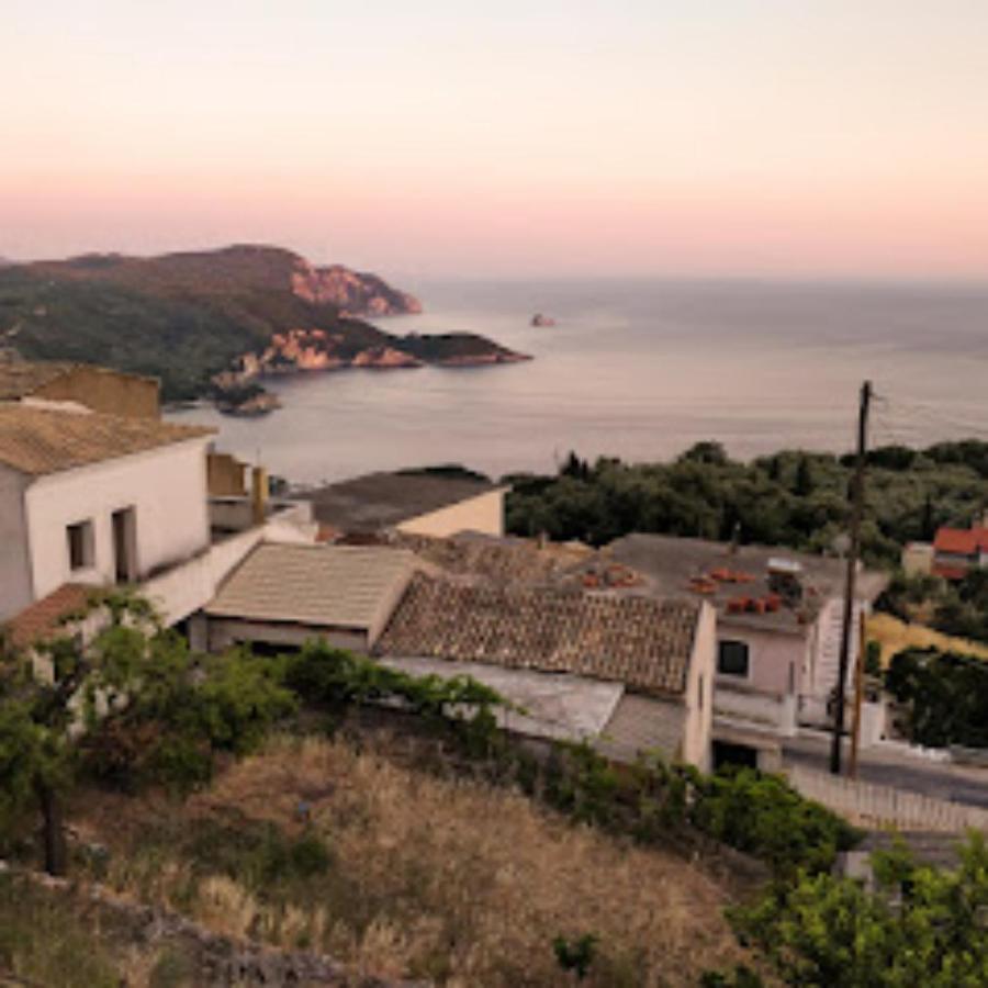 Traditional Panoramic Sea View House Lakones ภายนอก รูปภาพ
