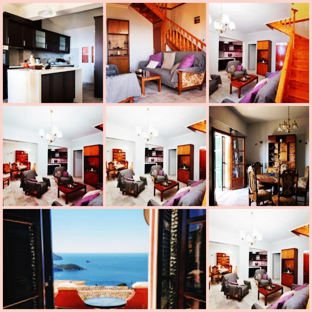Traditional Panoramic Sea View House Lakones ภายนอก รูปภาพ